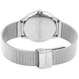 Buy Shop Calvin Klein Minimal SIlver Dial Silver Mesh Bracelet Watch for Women - K3M221Y6 USA Online