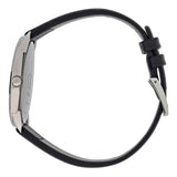 Buy Shop Calvin Klein Minimal Silver Dial Black Leather Strap Watch for Men - K3M211CY USA Online