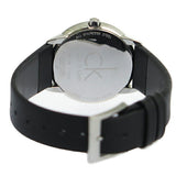 Buy Shop Calvin Klein Minimal Silver Dial Black Leather Strap Watch for Women - K3M221C6 USA Online