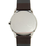 Buy Shop Calvin Klein Minimal Silver Dial Brown Leather Strap Watch for Men - K3M211G6 USA Online