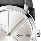 Buy Shop Calvin Klein Minimal Silver Dial Brown Leather Strap Watch for Men - K3M221G6 USA Online