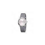 Buy Shop Calvin Klein Minimal Silver Dial Silver Mesh Bracelet Watch for Men - K3M211Y6 USA Online
