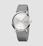 Buy Shop Calvin Klein Minimal SIlver Dial Silver Mesh Bracelet Watch for Women - K3M221Y6 USA Online