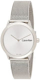 Buy Shop Calvin Klein Minimal SIlver Dial Silver Mesh Bracelet Watch for Women - K3M221Y6 USA Online