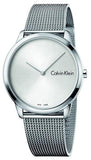 Buy Shop Calvin Klein Minimal SIlver Dial Silver Mesh Bracelet Watch for Women - K3M221Y6 USA Online