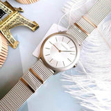 Buy Shop Calvin Klein Minimal Silver Dial Silver Mesh Strap Watch For Men - K3M521Y6 USA Online