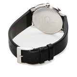 Buy Shop Calvin Klein Minimalist White Dial Black Leather Strap Watch for Men - K3M211C6 USA Online
