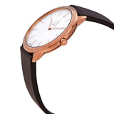 Buy Shop Calvin Klein Minimal White Dial Brown Leather Strap Watch for Men - K3M216G6 USA Online