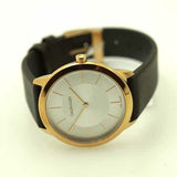Buy Shop Calvin Klein Minimal White Dial Brown Leather Strap Watch for Women - K3M226G6 USA Online