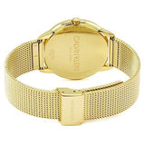 Buy Shop Calvin Klein Minimal White Dial Gold Mesh Bracelet Watch for Men - K3M21526 USA Online