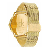 Buy Shop Calvin Klein Minimal White Dial Gold Mesh Bracelet Watch for Men - K3M21526 USA Online