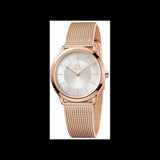 Buy Shop Calvin Klein Minimal White Dial Rose Gold Mesh Bracelet Watch for Women - K3M22626 USA Online