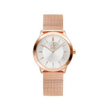 Buy Shop Calvin Klein Minimal White Dial Rose Gold Mesh Bracelet Watch for Women - K3M22626 USA Online