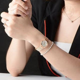 Buy Shop Calvin Klein Minimal White Dial Rose Gold Mesh Bracelet Watch for Women - K3M23626 USA Online