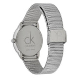 Buy Shop Calvin Klein Minimal White Dial Silver Mesh Bracelet Watch for Men - K3M22126 USA Online