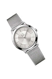 Buy Shop Calvin Klein Minimal White Dial Silver Mesh Bracelet Watch for Men - K3M22126 USA Online