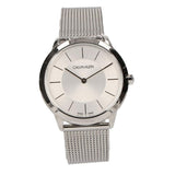 Buy Shop Calvin Klein Minimal White Dial Silver Mesh Bracelet Watch for Men - K3M22126 USA Online