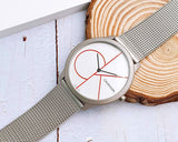 Buy Shop Calvin Klein Minimal White Dial Silver Mesh Bracelet Watch for Men - K3M51152 USA Online