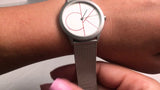 Buy Shop Calvin Klein Minimal White Dial Silver Mesh Bracelet Watch for Men - K3M51152 USA Online