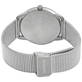 Buy Shop Calvin Klein Minimal White Dial Silver Mesh Bracelet Watch for Men - K3M51152 USA Online