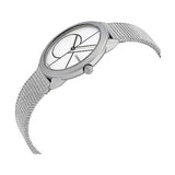 Buy Shop Calvin Klein Minimal White Dial Silver Mesh Bracelet Watch for Men - K3M5115X USA Online