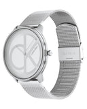 Buy Shop Calvin Klein Minimal White Dial Silver Mesh Bracelet Watch for Men - K3M5115X USA Online