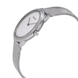 Buy Shop Calvin Klein Minimal White Dial Silver Mesh Bracelet Watch for Women - K3M2212Y USA Online