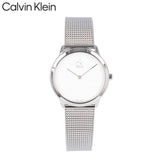 Buy Shop Calvin Klein Minimal White Dial Silver Mesh Bracelet Watch for Women - K3M2212Y USA Online