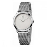 Buy Shop Calvin Klein Minimal White Dial Silver Mesh Bracelet Watch for Women - K3M2212Y USA Online
