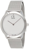 Buy Shop Calvin Klein Minimal White Dial Silver Mesh Bracelet Watch for Women - K3M2212Y USA Online
