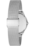 Calvin Klein Minimal White Dial Silver Mesh Bracelet Watch for Women - K3M23126