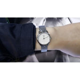 Buy Shop Calvin Klein Minimal White Dial Silver Mesh Bracelet Watch for Women - K3M2312Y USA Online