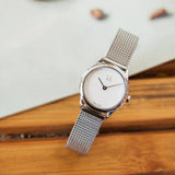 Buy Shop Calvin Klein Minimal White Dial Silver Mesh Bracelet Watch for Women - K3M2312Y USA Online