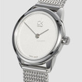 Buy Shop Calvin Klein Minimal White Dial Silver Mesh Bracelet Watch for Women - K3M2312Y USA Online