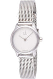 Buy Shop Calvin Klein Minimal White Dial Silver Mesh Bracelet Watch for Women - K3M2312Y USA Online
