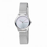 Buy Shop Calvin Klein Minimal White Dial Silver Mesh Bracelet Watch for Women - K3M231Y6 USA Online