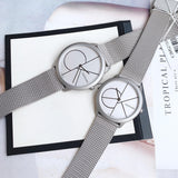 Buy Shop Calvin Klein Minimal White Dial Silver Mesh Bracelet Watch for Women - K3M5215X USA Online