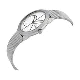 Buy Shop Calvin Klein Minimal White Dial Silver Mesh Bracelet Watch for Women - K3M5215X USA Online