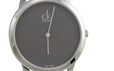 Buy Shop Calvin Klein Minimalist Black Dial Silver Mesh Bracelet Watch for Men - K3M2112X USA Online