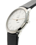 Buy Shop Calvin Klein Minimalist White Dial Black Leather Strap Watch for Men - K3M211C6 USA Online