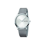 Buy Shop Calvin Klein Minimal SIlver Dial Silver Mesh Bracelet Watch for Women - K3M221Y6 USA Online