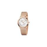 Buy Shop Calvin Klein Minimal White Dial Rose Gold Mesh Bracelet Watch for Women - K3M22Y2X USA Online