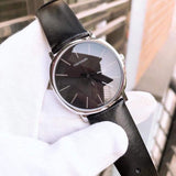 Buy Shop Calvin Klein Posh Black Dial Black Leather Strap Watch for Men - K8Q311C1 USA Online
