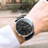 Buy Shop Calvin Klein Posh Black Dial Black Leather Strap Watch for Men - K8Q311C1 USA Online