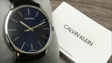 Buy Shop Calvin Klein Posh Black Dial Black Leather Strap Watch for Men - K8Q311C1 USA Online