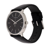 Buy Shop Calvin Klein Posh Black Dial Black Leather Strap Watch for Men - K8Q311C1 USA Online