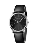 Buy Shop Calvin Klein Posh Black Dial Black Leather Strap Watch for Men - K8Q311C1 USA Online