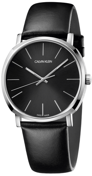 Buy Shop Calvin Klein Posh Black Dial Black Leather Strap Watch for Men - K8Q311C1 USA Online