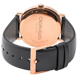 Buy Shop Calvin Klein Posh Black Dial Black Leather Strap Watch for Men - K8Q316C3 USA Online