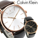 Buy Shop Calvin Klein Posh Black Dial Black Leather Strap Watch for Men - K8Q316C3 USA Online